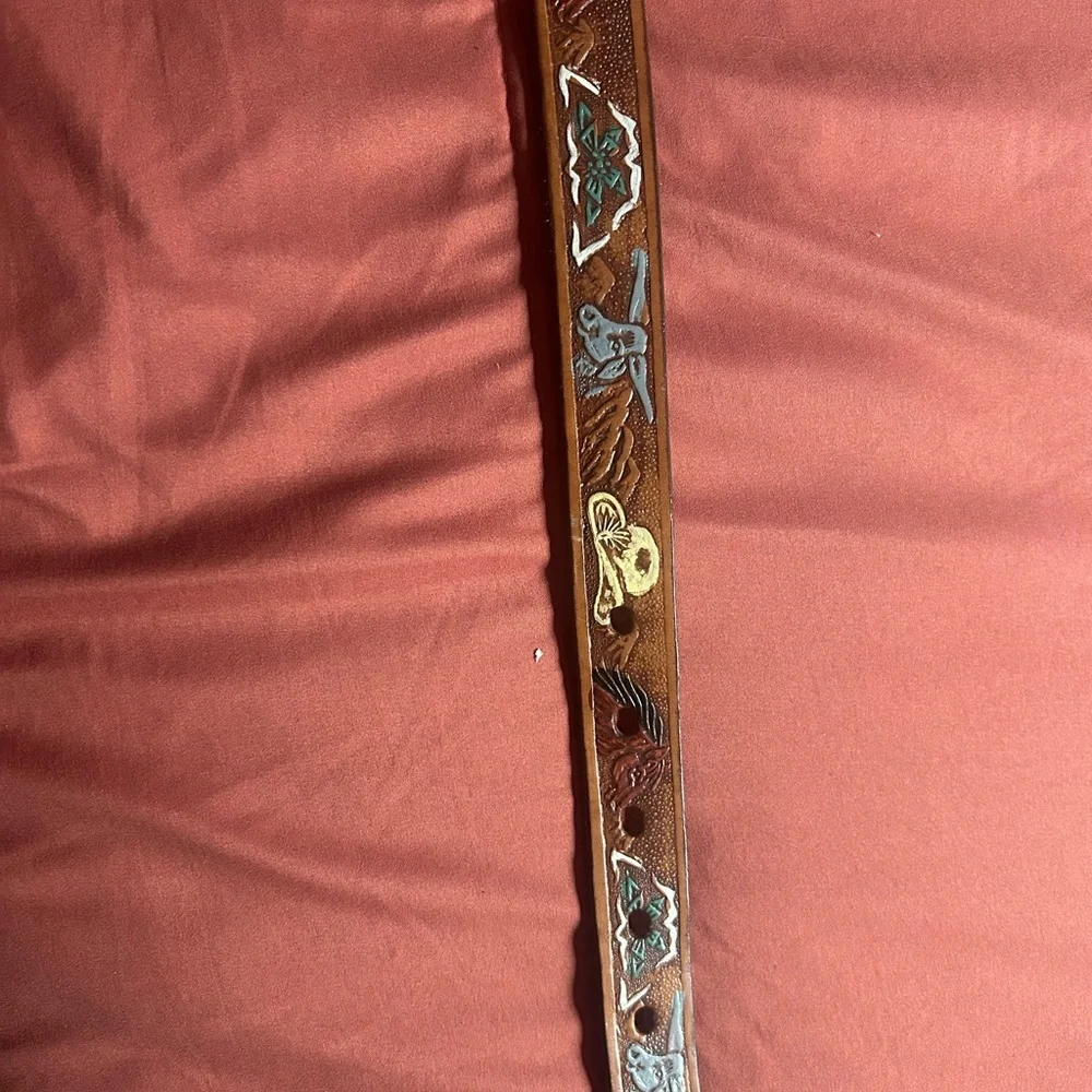 Kids Leather Western Belt